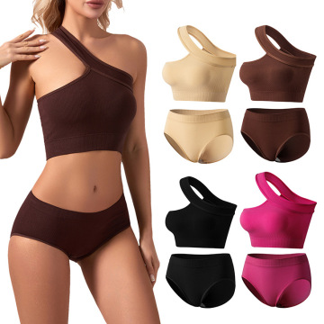Wholesale Women's High Waist Seamless Push-Up Yoga Pants and Bra Set