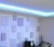 home decoration bamboo fiber 3d indoor emboosed wall sticker