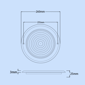 Super slim 3mm thickness led pool lights