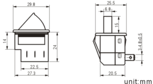 RDS-14-1 refrigerator switch