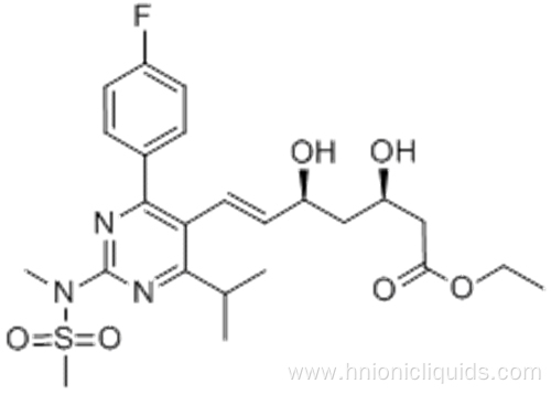 6-Heptenoic acid,7-[4-(4-fluorophenyl)-6-(1-methylethyl)-2-[methyl(methylsulfonyl)amino]-5-pyrimidinyl]-3,5-dihydroxy-,ethyl ester,( 57187661,3R,5S,6E)- CAS 851443-04-4