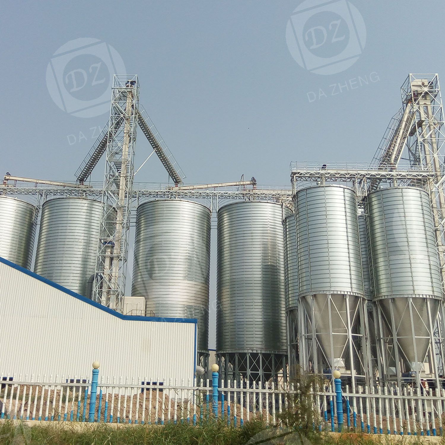 Eco grain storage steel plate silo