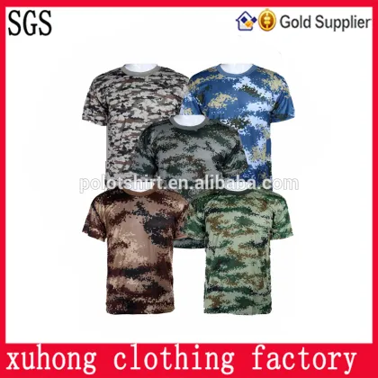 blue camo tactical t-shirt;Combat T-shirt