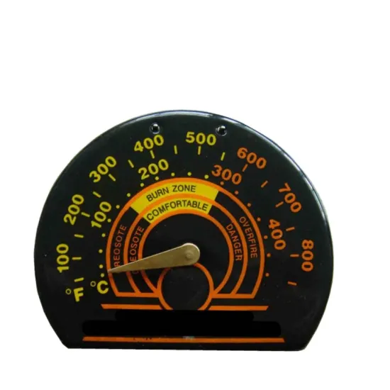 Magnetic Bimetal Thermometer for Fireplace and Stove Surface Mount