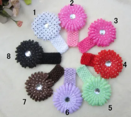 Wholesale Daisy Flower Headdress , Children Headdress Flower Brooch , Hairpin Headband