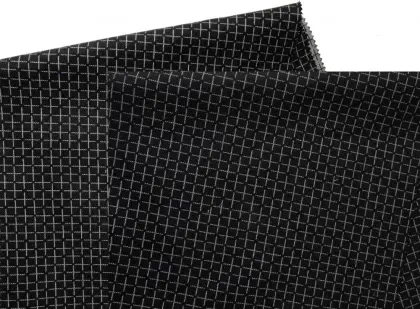 Worsted cashmere wool and cotton blended fabric