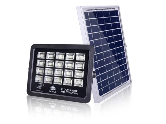 Solar floodlights with motion sensors for squares