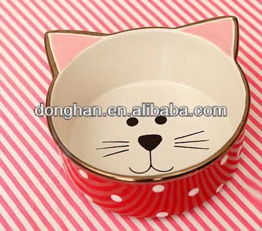 lovely animal shaped ceramic pet bowl in good quality