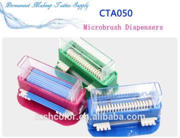 Hot sale permanent makeup accessories microbrush cotton swab dispenser