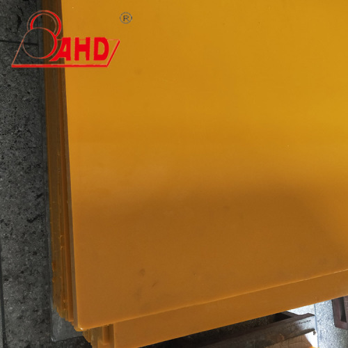 Dark Yellow Polyurethane Plastic Sheet