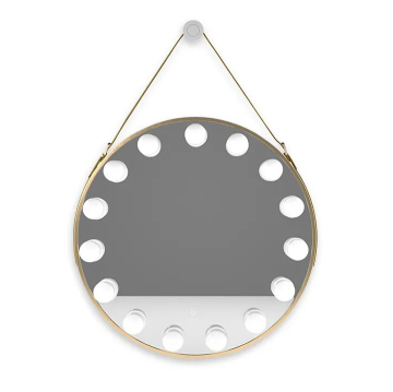 Manufacturer Cheap 12V Battery Operated Bathroom Smart Circle Makeup Mirror with Touch Switch