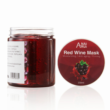 Red Wine Face Mask - Anti-Wrinkle, Lightening, Moisturizing Hydro Jelly Mask