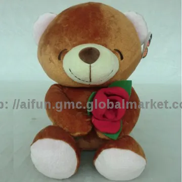 Teddy Bear holding rose, Rose Bear,stuffed toys