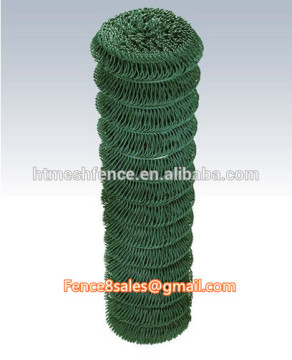 3.5mm PVC coated wire woven 50x50mm mesh aperture Cheap chain link fence