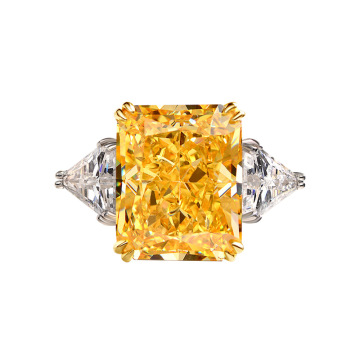 925 Silver Diamond Wedding & Engagement Rings for Women with High Carbon Stones