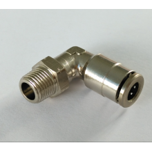 Air-Fluid Nickel Plated Brass P.T.C Swivel Elbow Fitting