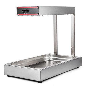 Stainless Steel Electric Fast Food Equipment: DH-310 Counter Top Chips Worker and Potato Warmer Showcase