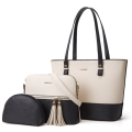 Black And White Color Contrast Design Three-piece Handbag