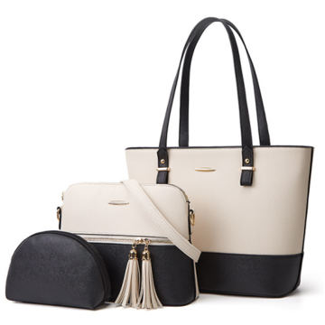 Black And White Color Contrast Design Three-piece Handbag