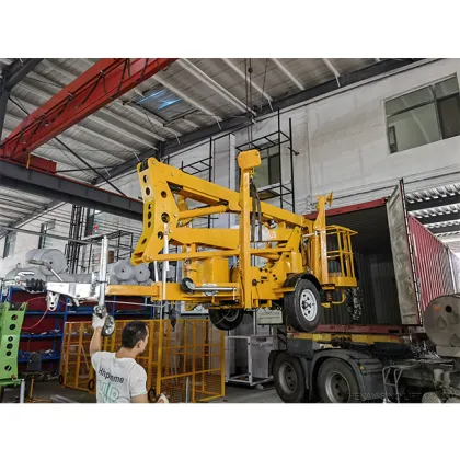 Diesel Trailer Boom Lift Bucket Truck Articulated Boom Lift