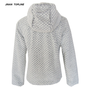 Veste en fausse fourrure pour femmes Hoodies de loisirs Veste causale