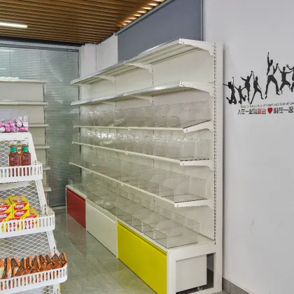 Single sided Bucket Snack Rack Against the Wall