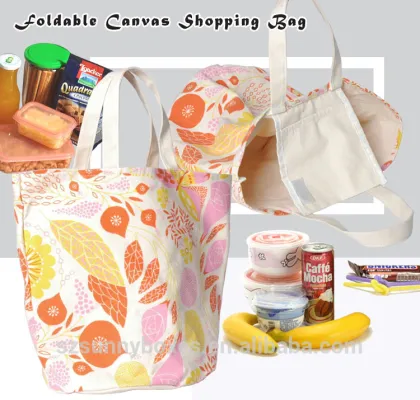 Cotton canvas bag/canvas tote bag/canvas shopping bag
