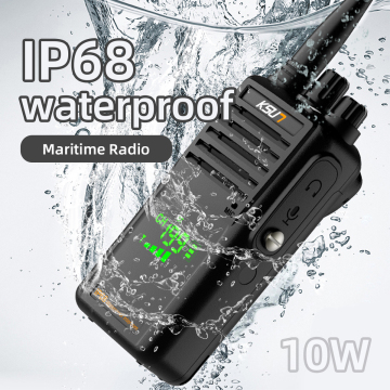High Quality 10W IP68 Waterproof VHF Marine Two Way Radio