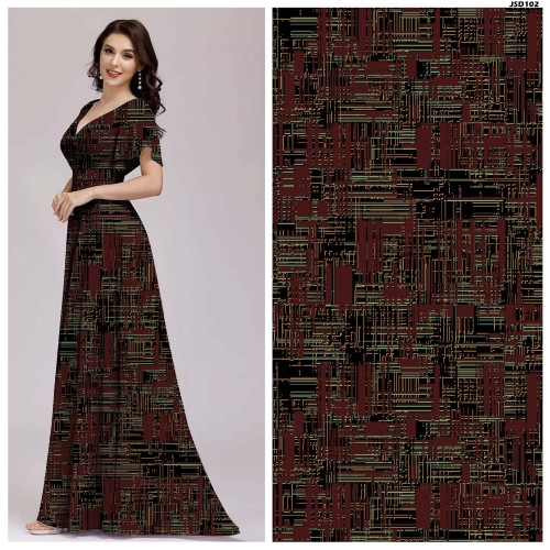 Good Quality Comfortable Custom Discharge Print Fabric
