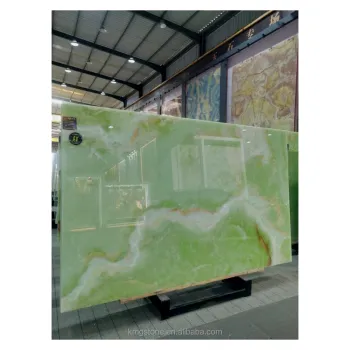 Jade Green Marble Slab Natural Floor Tile - Fireproof Feature for Living Spaces