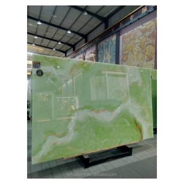 Jade Green Marble Slab Natural Floor Tile - Fireproof Feature for Living Spaces