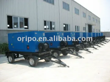 soundproof trailer genset with perkins disel engine