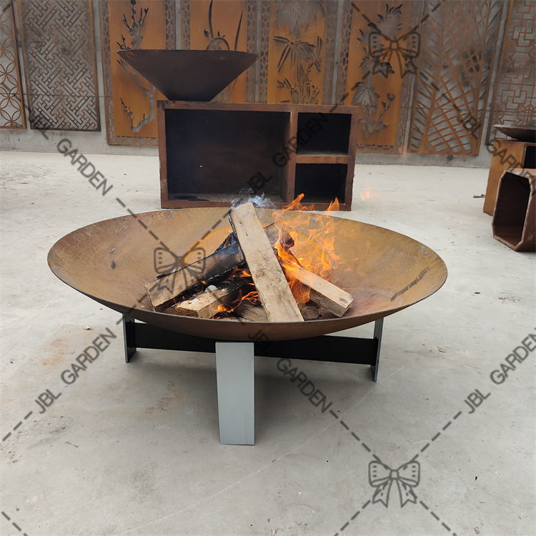 Corten Steel Metal Outdoor Fire Pits Pits