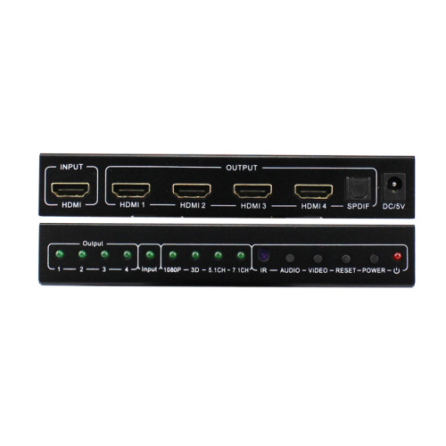 HDMI  Video Audio Splitter with SPDIF 1 x 4