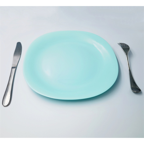 Bordsartiklar Lake Blue Opal Glass Dinner Plate Set