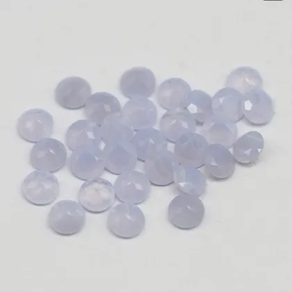 Natural Purple Agate Ring Face Purple Chalcedony Gemstone