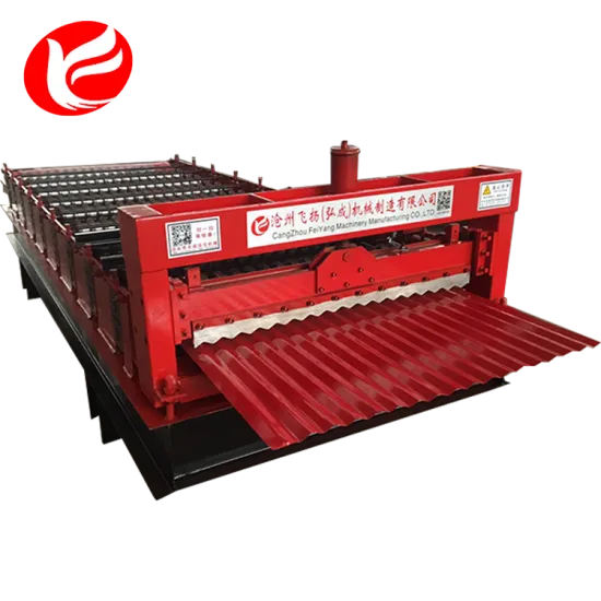 Corrugated panel roof sheet roll forming machine