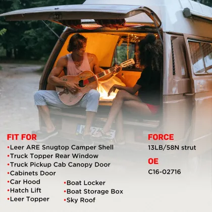 Gas Shocks Struts Lift Support for Leer Camper Shell Truck Topper Rear Window Pickup Toolbox Lid Door