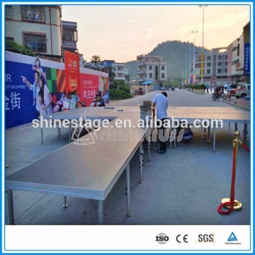 Modern Useful aluminium frame ajustable catwalk t shape stage