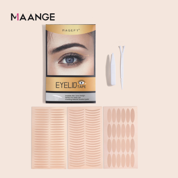 MAANGE Eye Kit: Natural Invisible Double Eyelid Stickers with Tweezers