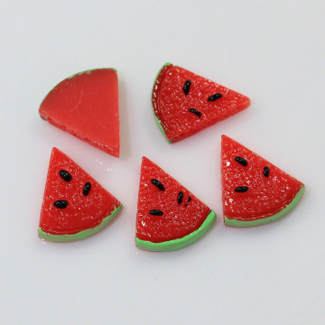 Cheap Wholesale Watermelon Shaped Resin Fruits Shaped Flatback Cabochon Handmade Craft Decor Charms Phone Shell Spacer