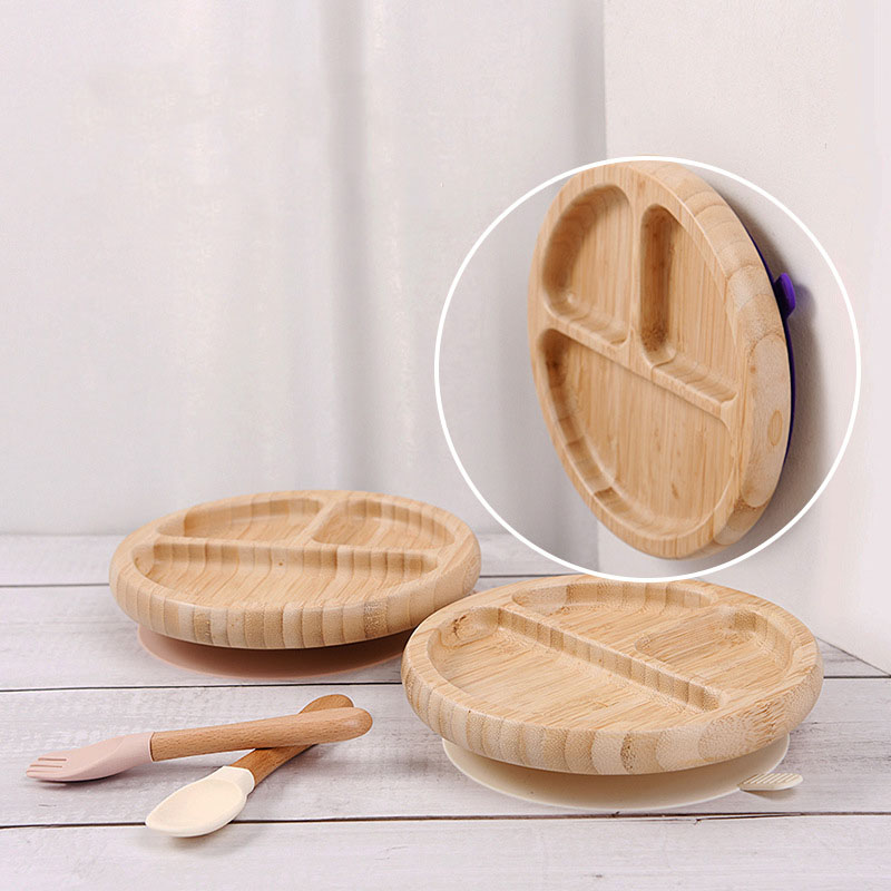 bamboo suction plate and spoon setMFZ-A002