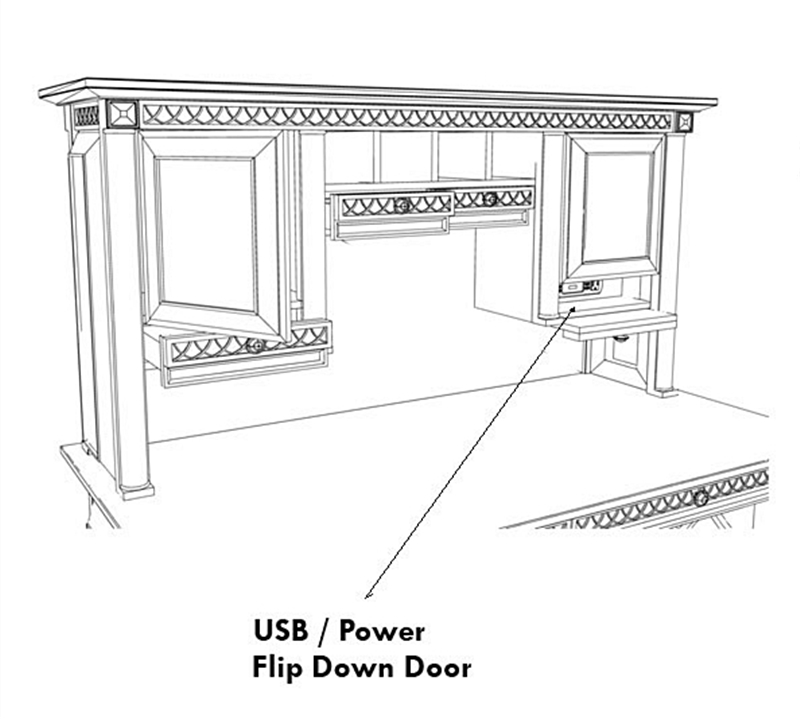 Office Desk And Hutch With Storage And Display