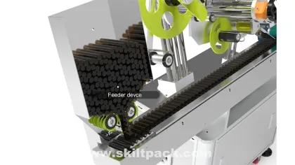 Horizontal Labeling Machine for Paper Tubes