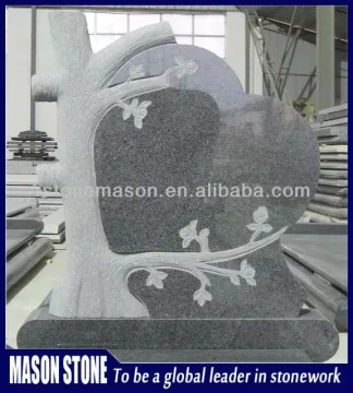 granite tree carving headstone