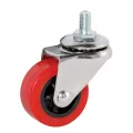 Chrombeschichtung PU -Fadenstamm Möbel Caster Wheel