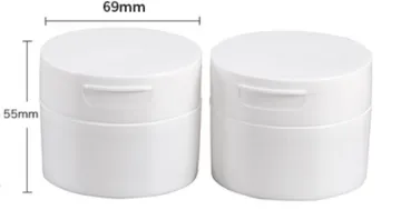 professional factory 100g empty wholesale body cream plastic pp cosmetic face cream jars with logo