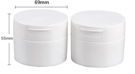 professional factory 100g empty wholesale body cream plastic pp cosmetic face cream jars with logo