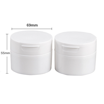 professional factory 100g empty wholesale body cream plastic pp cosmetic face cream jars with logo