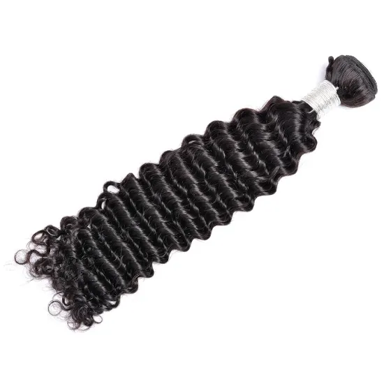 High Quality Modern Show Brazilian Hair Weave Extension Deep Curly Wave Bundles For Black Women